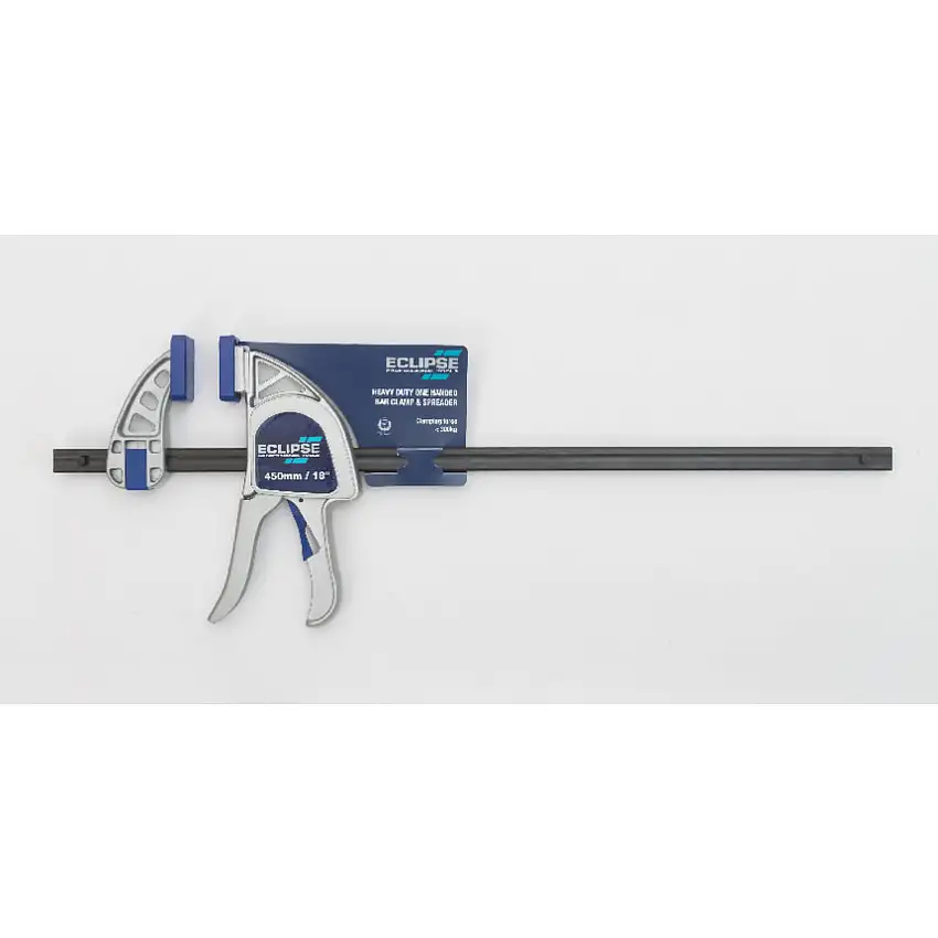 Eclipse Blue 6in./150mm Heavy Duty Quick Clamp, Aluminium Jaw, 300kg Clamping Force, Pistol Grip Handle