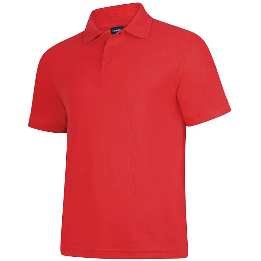 Uneek UC108 DELUX POLO SHIRT RED (2XL)